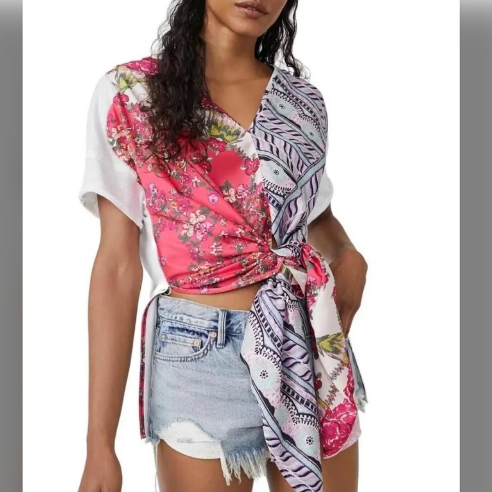 Sale❗️Free People Pick Your Scarf Maxi Tee Oversized Top - Picture 3 of 8